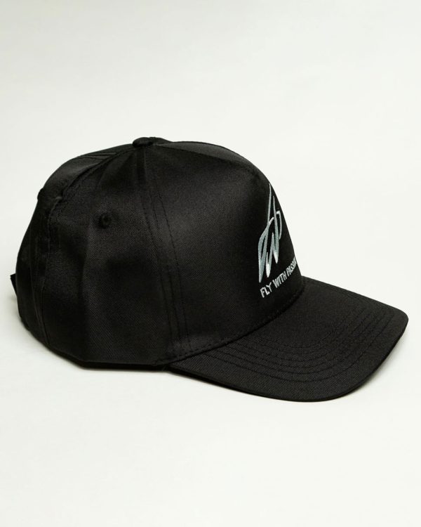 FLY WITH PASSION Black Aviator Cap