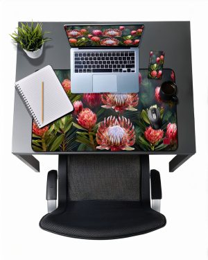 Proteas and Fynbos Collage Desk Mat