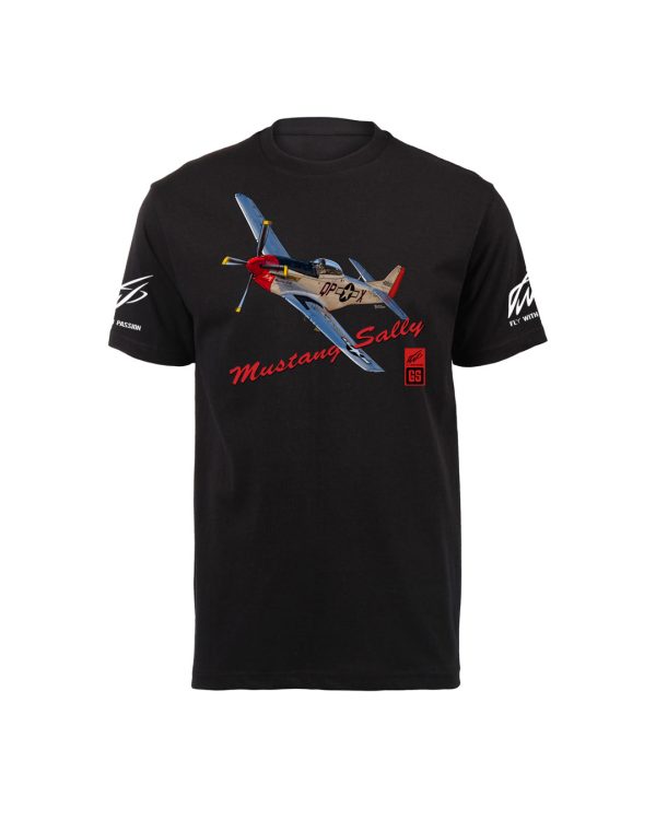 Mustang Sally Exclusive BLACK T-Shirt - Front & Sleeve Print - 1